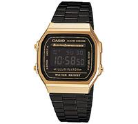 Casio Unisex ErwachseneArmbanduhr Digital Quarz Edelstahl A168WEGB-1BEF