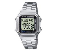 Casio Unisex ErwachseneArmbanduhr Digital Quarz Edelstahl A178WEA-1AES
