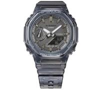 Casio Unisex Quartz Armbanduhr, 42.80mm GehäusegröÃŸe mit grau analog Zifferblatt und grau Plastic/Resin Bracelet Armband GMA-S2100SK-1AER