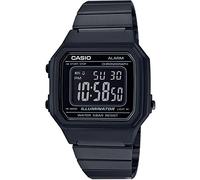 Casio Unisex Quartz Armbanduhr, 43.00mm GehäusegröÃŸe mit LCD digital Zifferblatt und schwarz Metallarmband Armband B650WB-1BEF