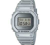 Casio Unisex Quartz Armbanduhr, 49.00mm GehäusegröÃŸe mit Silber digital Zifferblatt und Silber Plastic/Resin Strap Armband DW-5600FF-8ER