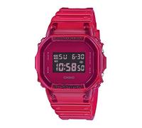 Casio Unisex Quartz Armbanduhr mit rot digital Zifferblatt und rot Plastic/Resin Strap Armband DW-5600SB-4ER