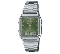 Casio Vintage Retro Modern Olive Watch AQ230A-3A, Oliv/Blatt für mich (Leaf It to Me)