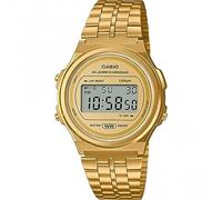 Casio Unisex Quartz Armbanduhr, 38.80mm GehäusegröÃŸe mit Gold digital Zifferblatt und Gold Metallarmband Armband A171WEG-9AEF
