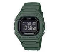 Casio W-218H-3BVDF Armbanduhr Standard Digital, Grün, Herren