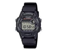 Casio W-220H-1AVEF Digitaluhr für Damen, Serie W-220, stoppuhr 1/100 Sekunde, Timer, LED Licht, WR 5 Bar, Armband aus Harz