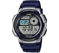 Casio World Time Illuminator - 5 Alarme, 10 Jahre Batterieschwarzgrau (Ø 40 mm) (Ø 43 mm) (Ø 43 mm)