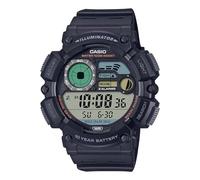 Casio WS-1500H-1AVDF Digitaluhr, Unisex, schwarzes Zifferblatt, Schwarz, Armband