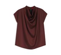 HUGO Satin-Top mit drapiertem Ausschnitt - Style Casmena-1, 50570936 Braun 42