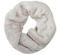 Caspar SC480 warmer eleganter Damen Winter Fell Loop Schal, Farbe:hell grau, Größe:One Size