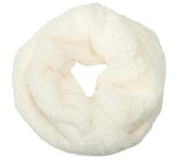 Caspar SC480 warmer eleganter Damen Winter Fell Loop Schal, Farbe:wollweiß, Größe:One Size
