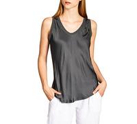 Caspar SRT026 lässiges Damen Sommer Satin Träger Shirt