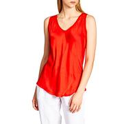 Caspar SRT026 lässiges Damen Sommer Satin Träger Shirt