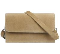 Caspar Wildleder Umhängetasche Dirndltasche kleine Trachtentasche Damen Handtasche aus Leder für Dirndl - PREMIUM LINE - Modell No.846 - Made in Italy, Farbe:beige