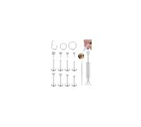 CASSIECA 12stk Tragus Piercing Labret Lippen Piercing Chirurgenstahl Tragus Ohrringe Set Silber mit Zirkonia Stern Flat Piercing Ohr Knorpel Medusa Conch Piercings 20G