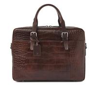 Castelijn & Beerens Aktentasche Leder 41 cm Laptopfach braun