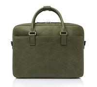 Castelijn & Beerens Carisma Aktentasche Leder 40 cm Laptopfach green (TAS017816) oliv
