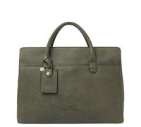 Castelijn & Beerens Carisma Shopper Tasche RFID Schutz Leder 41 cm Laptopfach green (TAS045251)