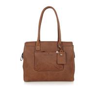 Castelijn & Beerens Carisma Schultertasche RFID Leder 38 cm Laptopfach cognac (72-9664-CO) braun