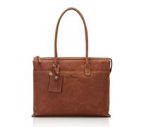 Castelijn & Beerens Carisma Schultertasche RFID Leder 40 cm Laptopfach braun