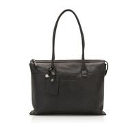 Castelijn & Beerens Carisma Schultertasche RFID Leder 40 cm Laptopfach schwarz