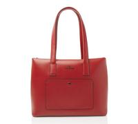 Castelijn & Beerens Dama Noor Schultertasche Leder 43 cm Laptopfach red (209662-RO) rot