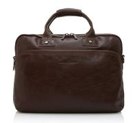 Castelijn & Beerens Firenze Aktentasche RFID Leder 43 cm Laptopfach mocca (60-9473-MO) braun