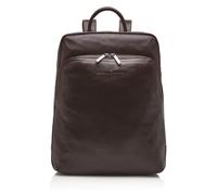Castelijn & Beerens Firenze Rucksack RFID Leder 41 cm Laptopfach mocca (60-9576-MO) braun