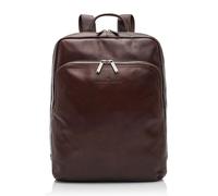 Castelijn & Beerens Firenze Rucksack RFID Leder 41 cm Laptopfach mocca (60-9576-MO) braun