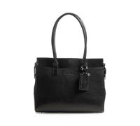 Castelijn & Beerens Ellen Schultertasche Leder 40 cm Laptopfach schwarz