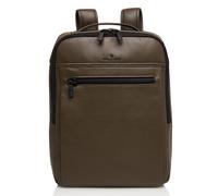 Castelijn & Beerens Nappa X Victor Rucksack RFID Leder 42 cm Laptopfach oliv