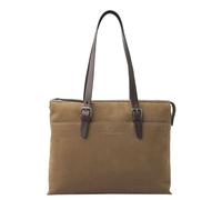 Castelijn & Beerens Nubuck Umhängetasche 15.6" RFID taupe