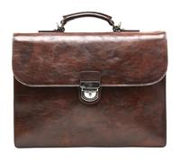 Castelijn & Beerens Rien Aktentasche RFID Leder 39,5 cm Laptopfach cognac (52-9783-CO) braun