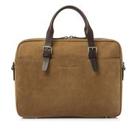Castelijn & Beerens Veneto Aktentasche RFID Schutz Leder 41 cm Laptopfach taupe (TAS017812) braun