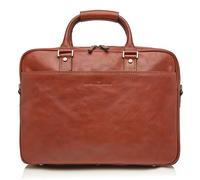 Castelijn & Beerens Verona Aktentasche RFID Leder 41 cm Laptopfach lightbrown (68-9472-LB)