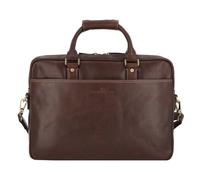 Castelijn & Beerens Verona Aktentasche RFID Leder 41 cm Laptopfach mocca (68-9472-MO) braun