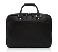 Castelijn & Beerens Verona Aktentasche RFID Leder 43 cm Laptopfach schwarz