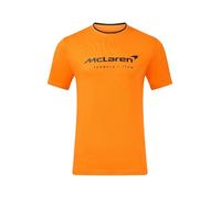 Castore McLaren Herren Core Essentials Logo F1 T-Shirt, Orange/Abendrot im Zickzackmuster (Sunset Chevron), 4X-Groß