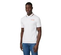 Castore Red Bull Racing F1-Core-Poloshirt, vollfarbiges Logo, Weiss/opulenter Garten, L