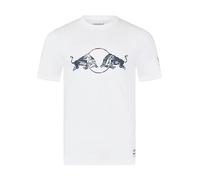 Castore Red Bull Racing F1 Graphic Bull T-Shirt, Weiss/opulenter Garten, L