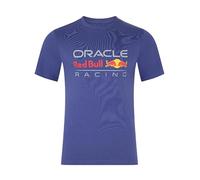 Castore Red Bull Racing F1 T-Shirt mit großem Logo vorne, Blau, M