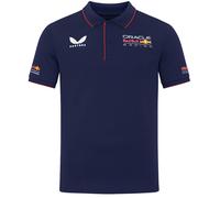 Castore Red Bull Racing Fabrik Herren Polo-Shirt in Marineblau S