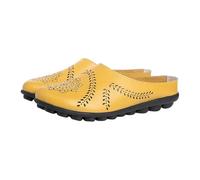 Casual All-match Hollow Hausschuhe | Hausschuhe Sommer Hausschuhe Leder | Mules Sandalen Damen Flat Dressy Bequemer Slip-On Loafer