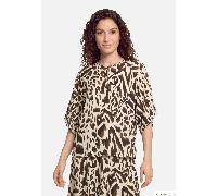 Schlupfbluse CARTOON "Damen mit Muster", Damen, Gr. 46, nature, khaki, Obermaterial: 100% Viskose, lässig geschnitten normal, Rundhals, Blusen Schlupfbluse (96414512-46) nature, khaki