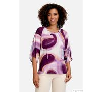 Casual-Bluse mit Muster Weiß/Violett 34