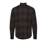 CASUAL FRIDAY Anton BD LS Shadow Checked Shirt Herren Freizeithemd Hemd Button-Down-Kragen Baumwoll-Elasthan Mischung, Größe:2XL, Farbe:Dark Navy (194013)