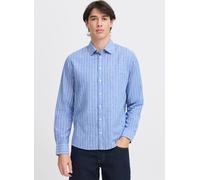 Casual Friday Regular Fit Freizeithemd aus Baumwoll-Leinen-Mix Modell 'ANDRÉ' in Blau, Größe XXL