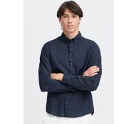 Casual Friday Regular Fit Leinenhemd mit Button-Down-Kragen Modell 'Anton' in Marine, Größe S