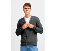 Strickjacke CASUAL FRIDAY "Strickjacke CFKarl" Gr. M, grau (pewter mix), Herren, Feinstrick, Obermaterial: 80% Wolle WO. 20% Polyamid PA., unifarben, Strickjacken (82687224-M) pewter mix
