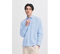 CASUAL FRIDAY Langarmhemd Herren Comfort Fit Baumwolle blau, M